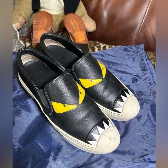 Fendi Other - Fendi Monster Bug Leather Slip on Shoes Size: IT 41 US 8